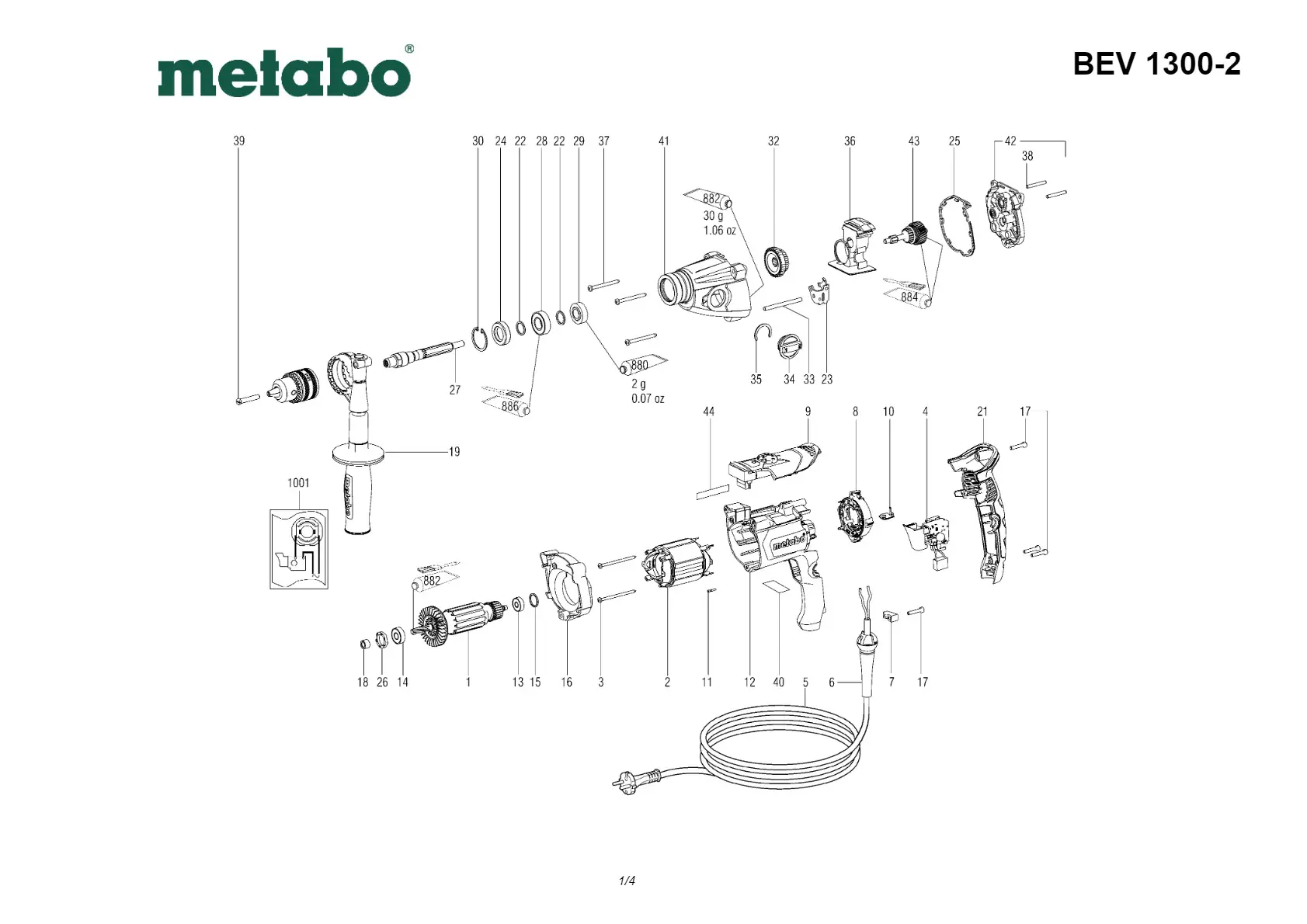 Metabo Cylindrical pin
