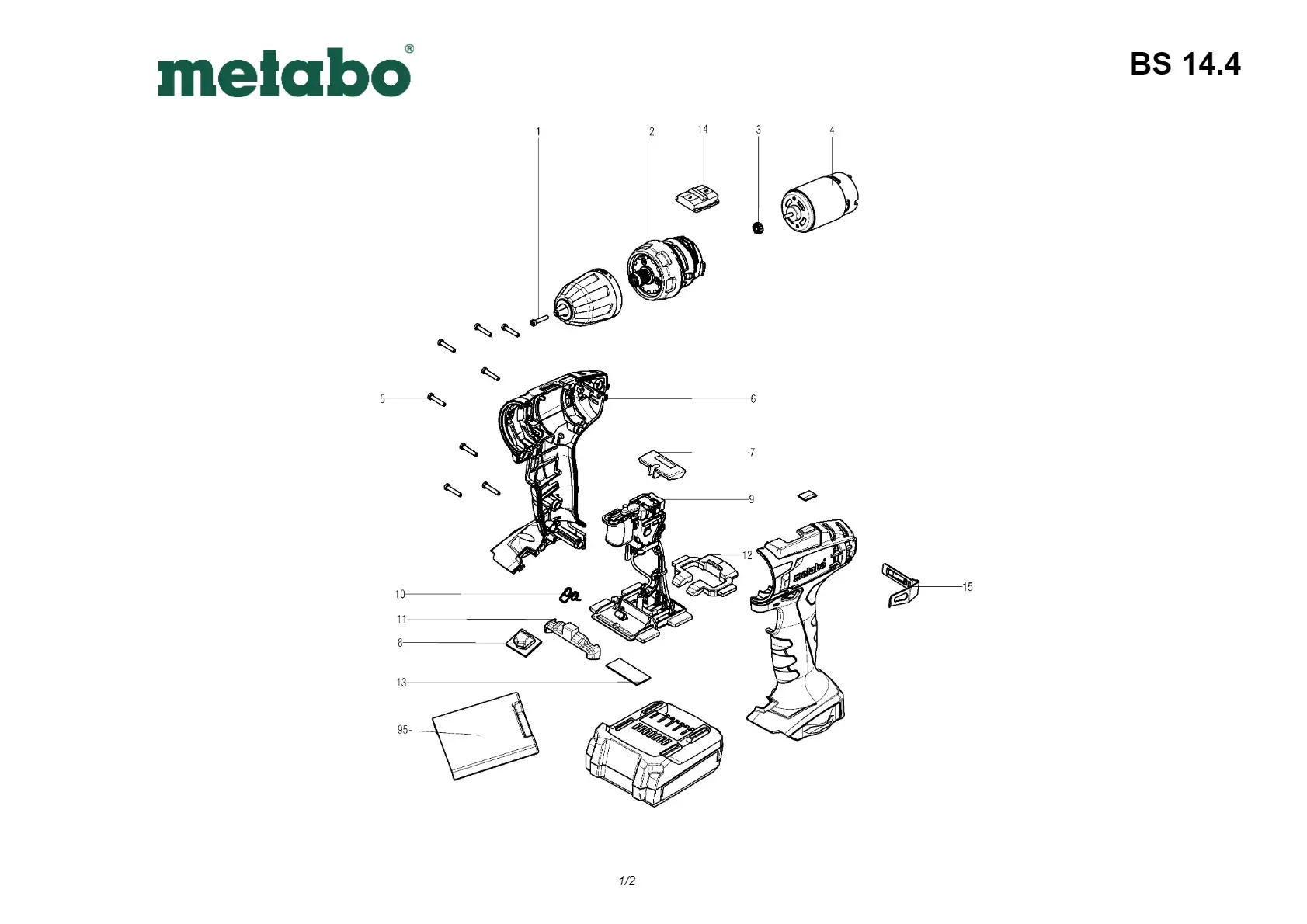 Metabo Gear housing compl.