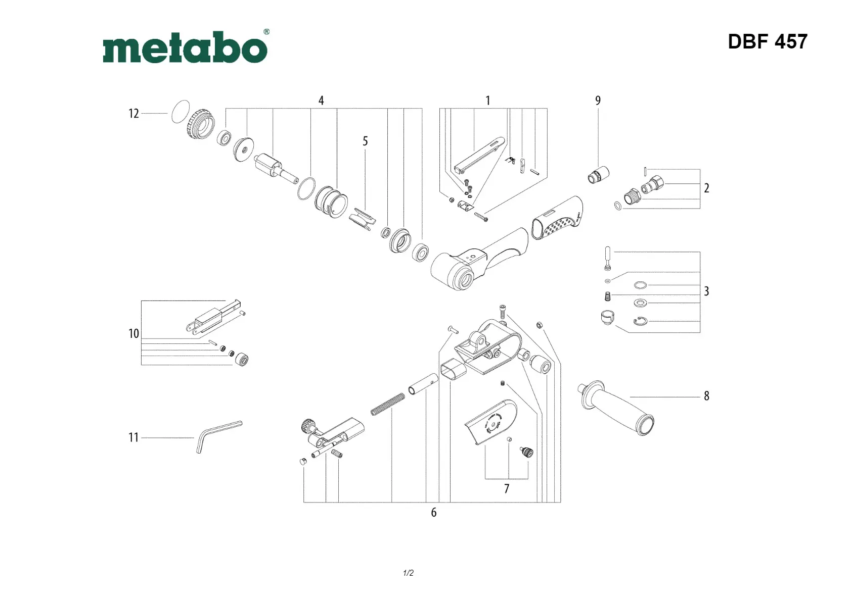 Metabo Sanding belt arm 4, BFE 9-90