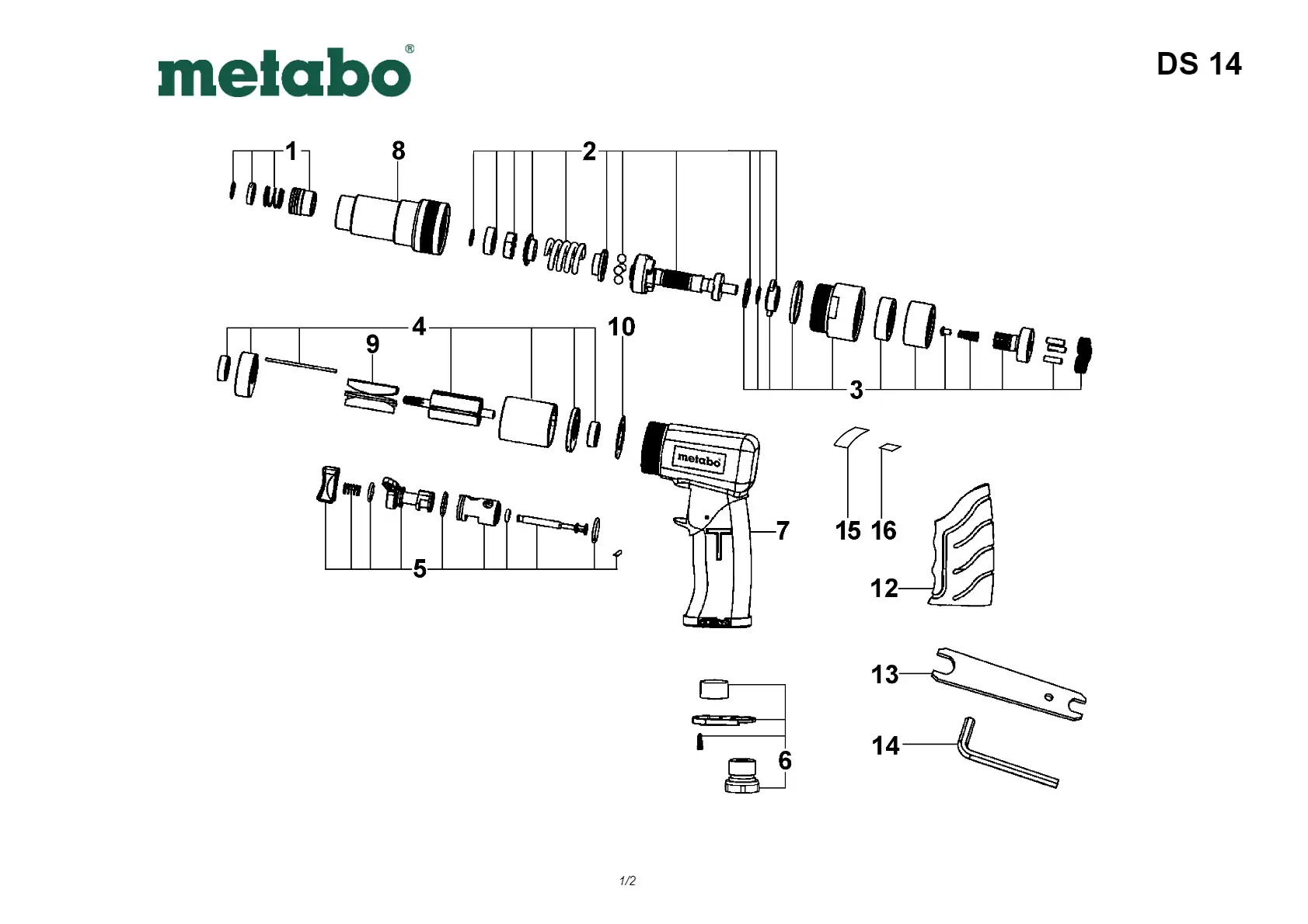 Metabo Gear-box compl.