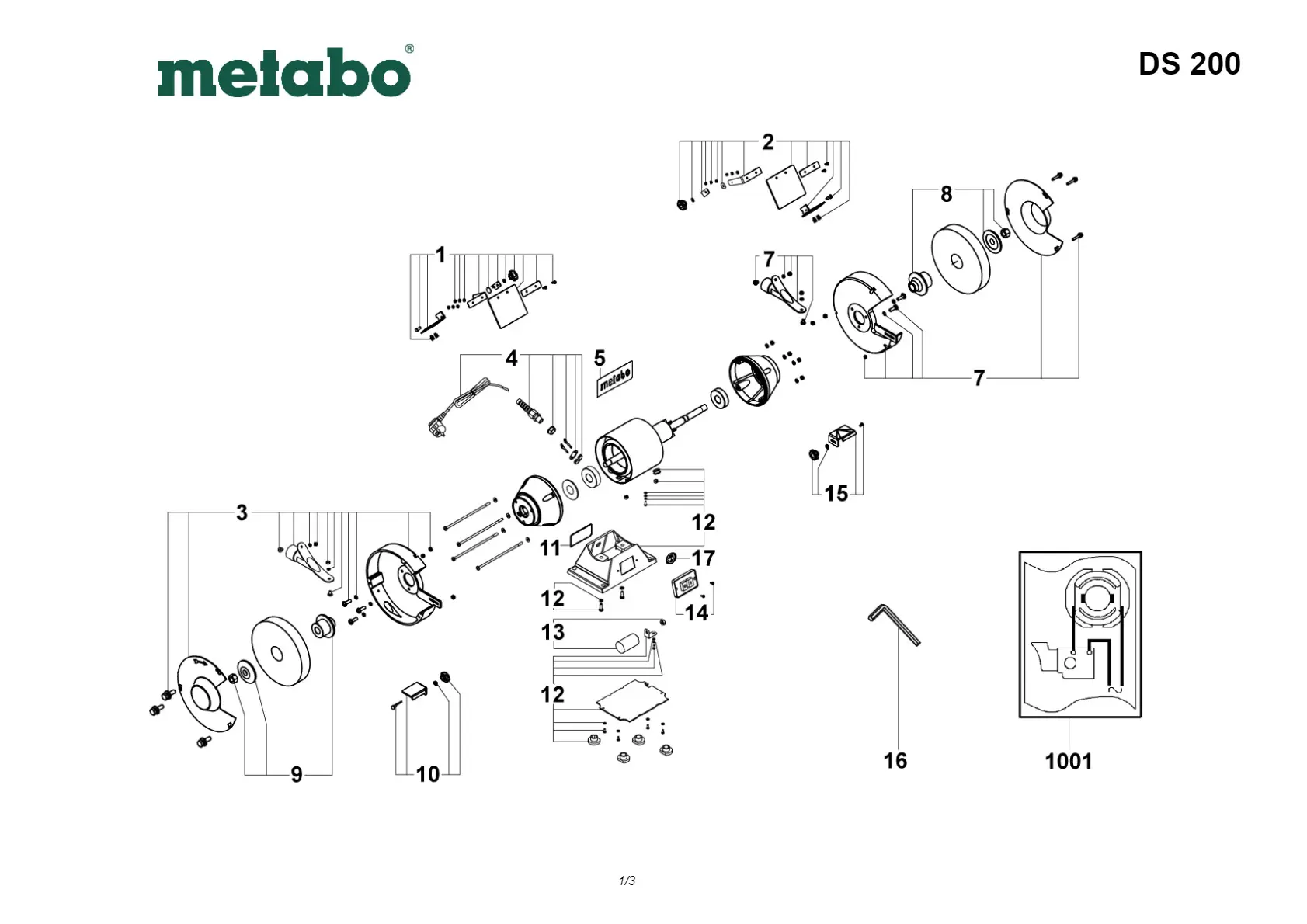 Metabo Clamping flange compl.left