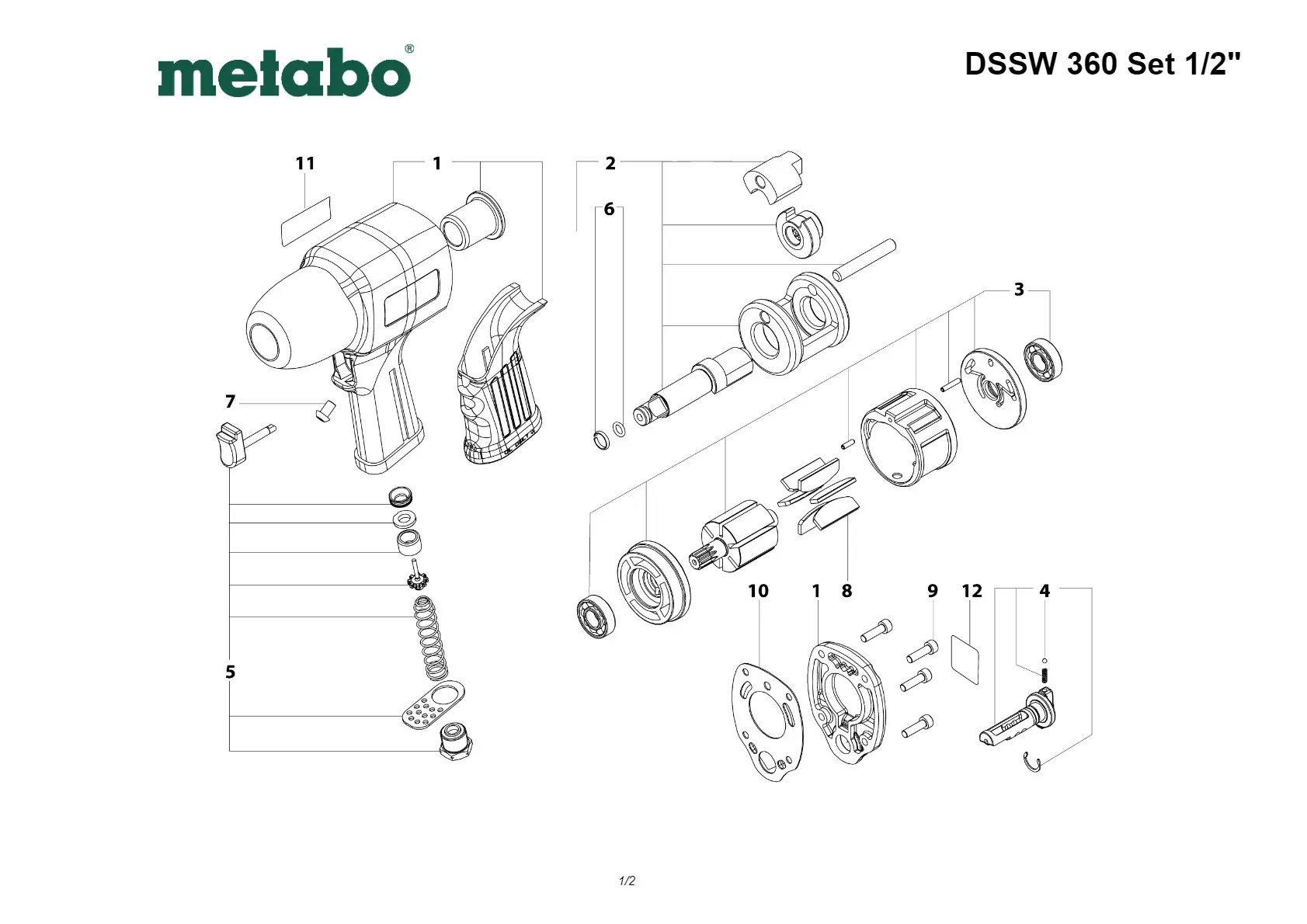 Metabo Change-over switch compl.
