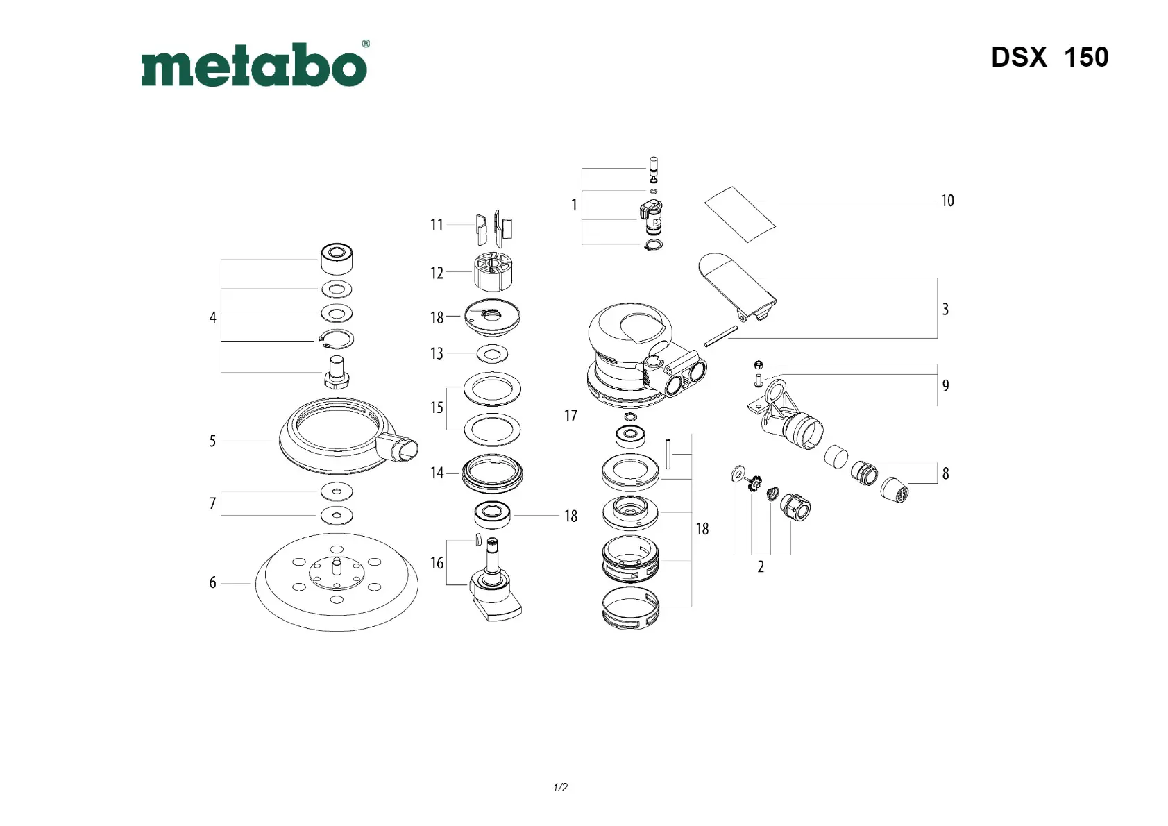 Metabo Rating plate