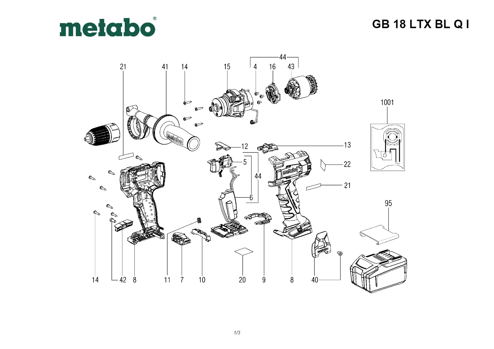 Metabo Switch slide,R/L