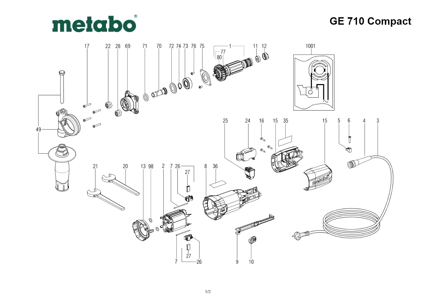 Metabo Cable sleeve