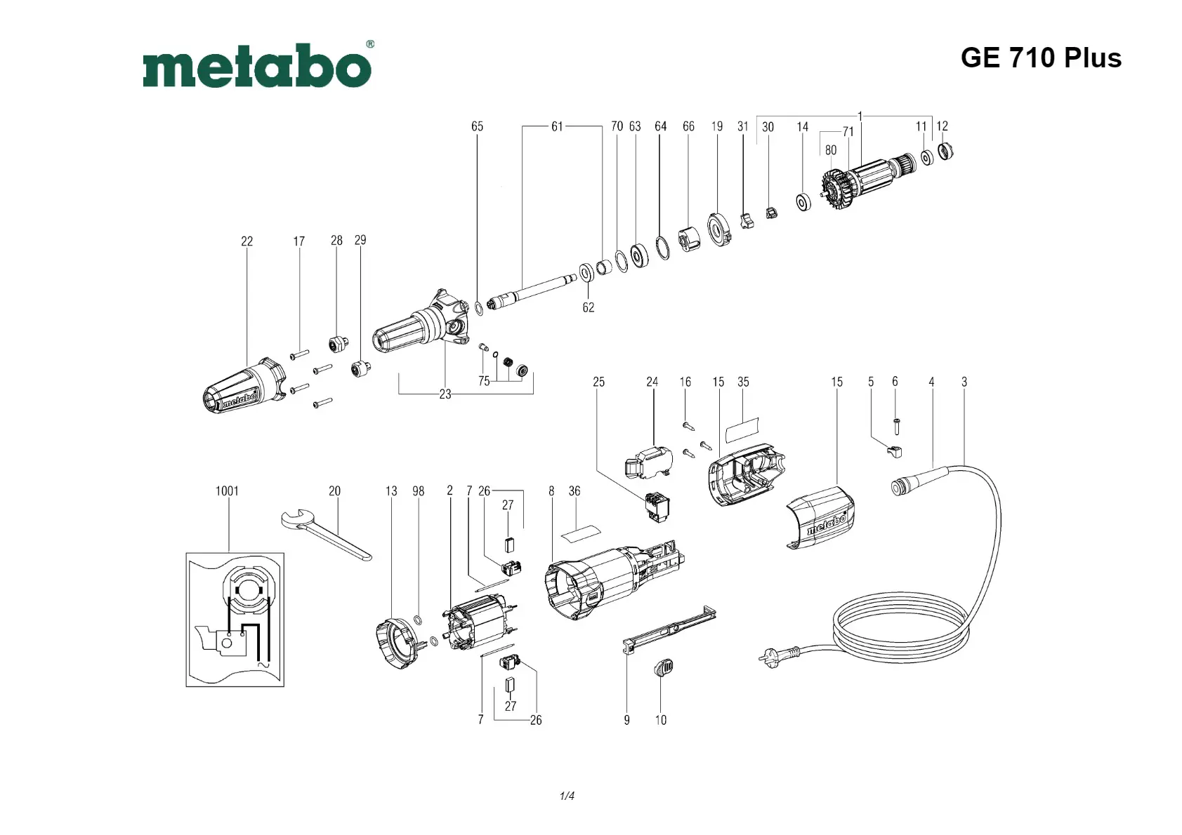 Metabo Spindle head compl.