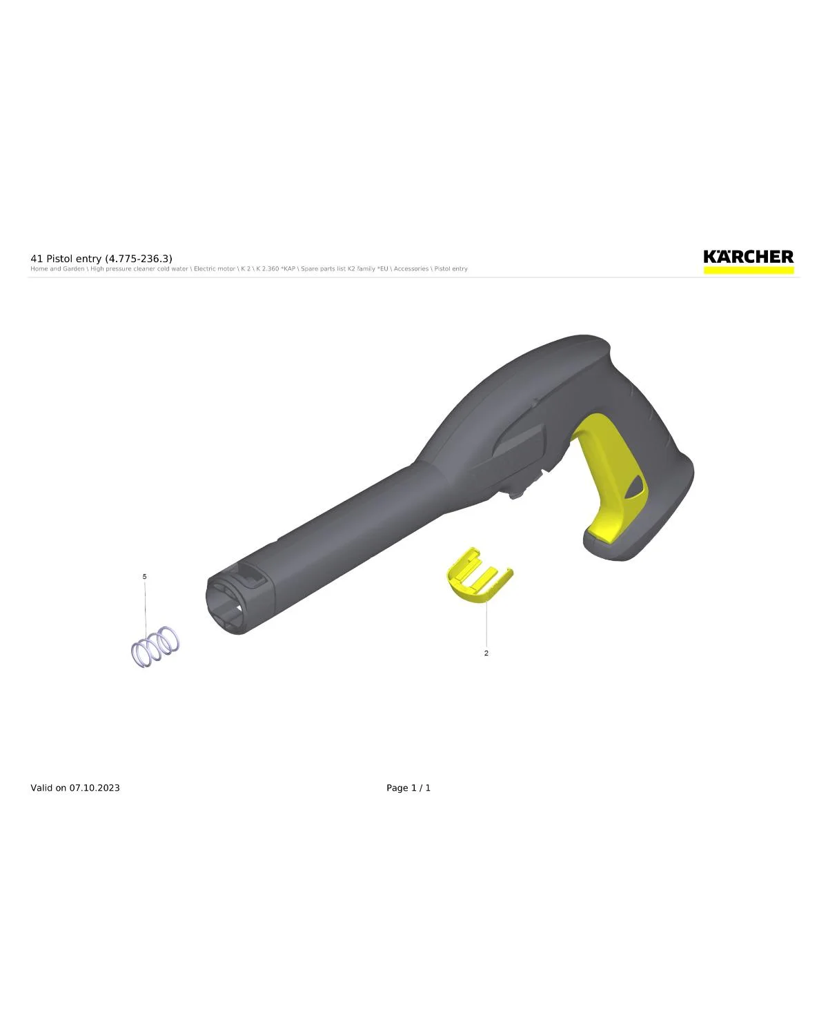 Kaercher Pistol entry