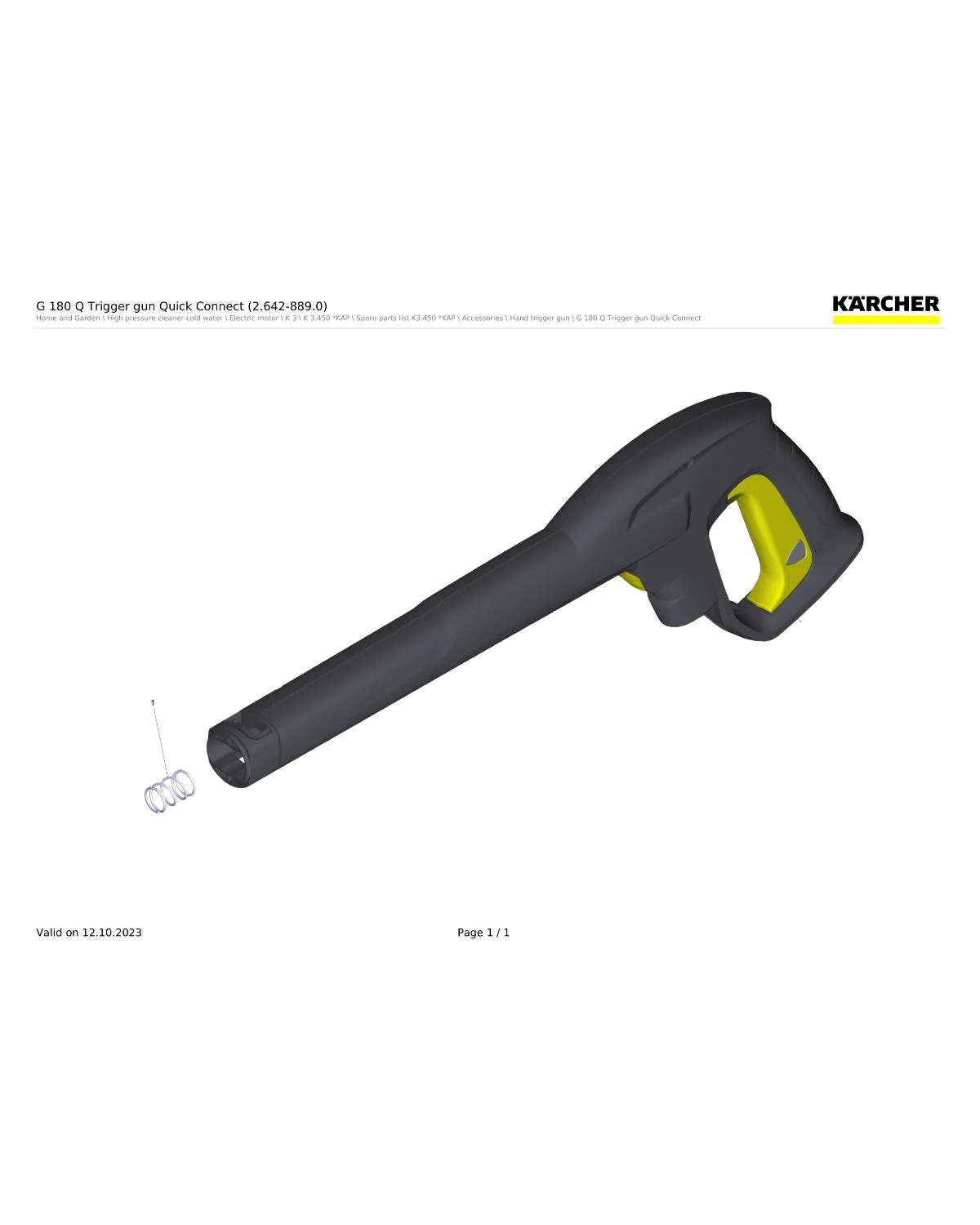 Kaercher Pressure spring