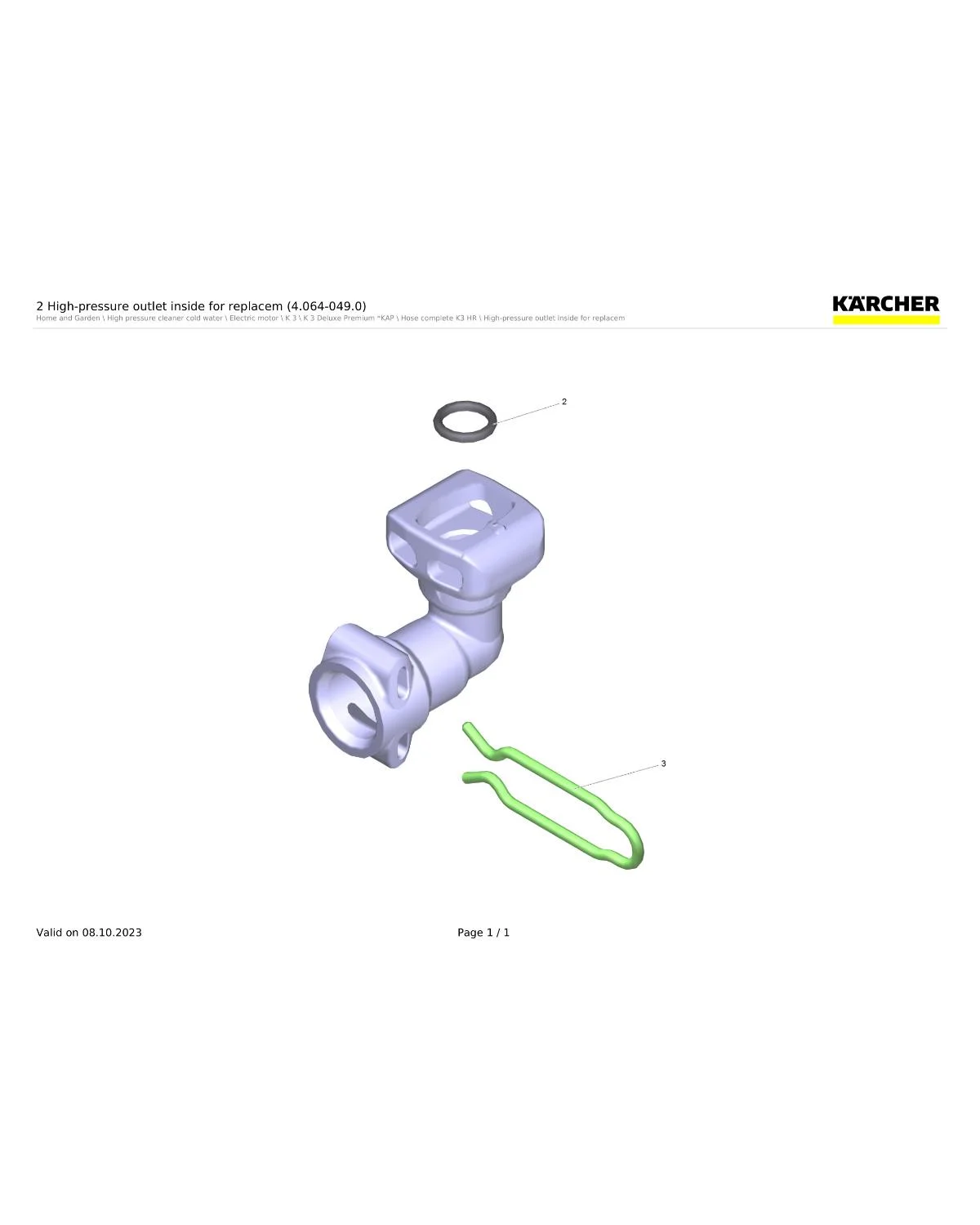 Kaercher O-Ring seal 6,0 x 2,0 NBR 70