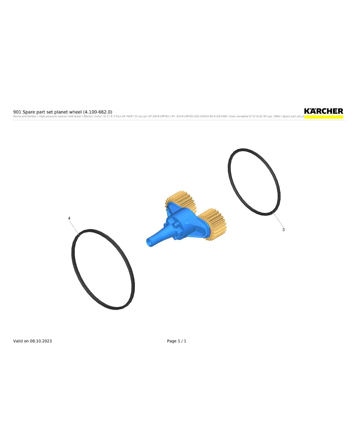 Kaercher O-Ring seal 61,6x2,62