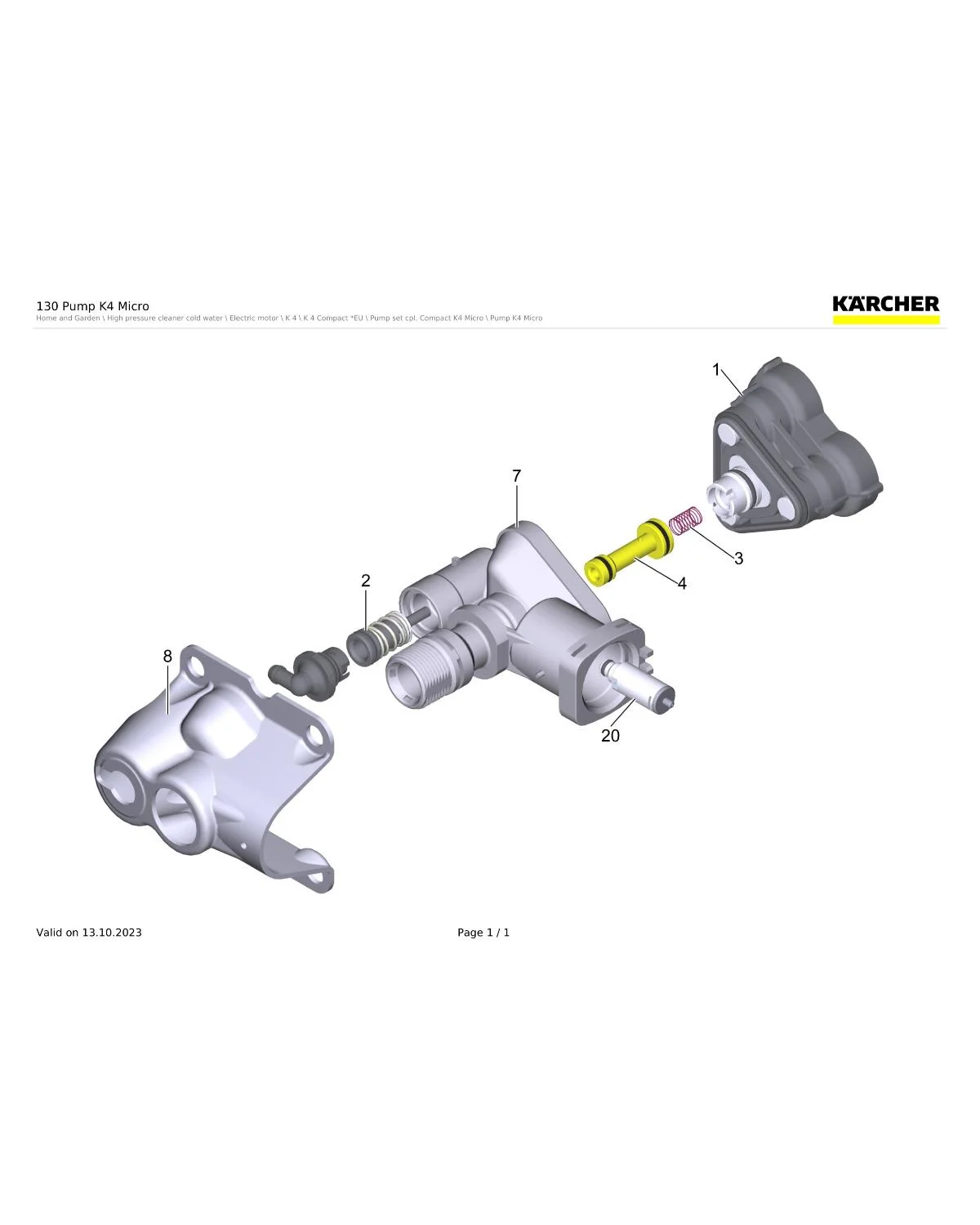 Kaercher Safety valve complete brown (SV5/R5)