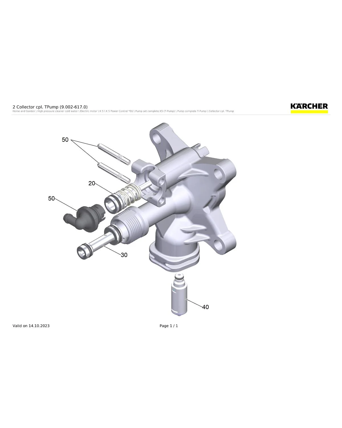 Kaercher Safety valve complete brown (SV5/R5)