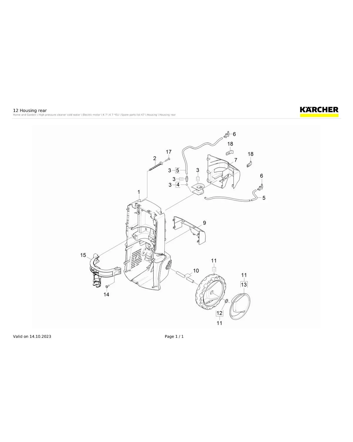 Kaercher Chassis rear closed ECO con imballo