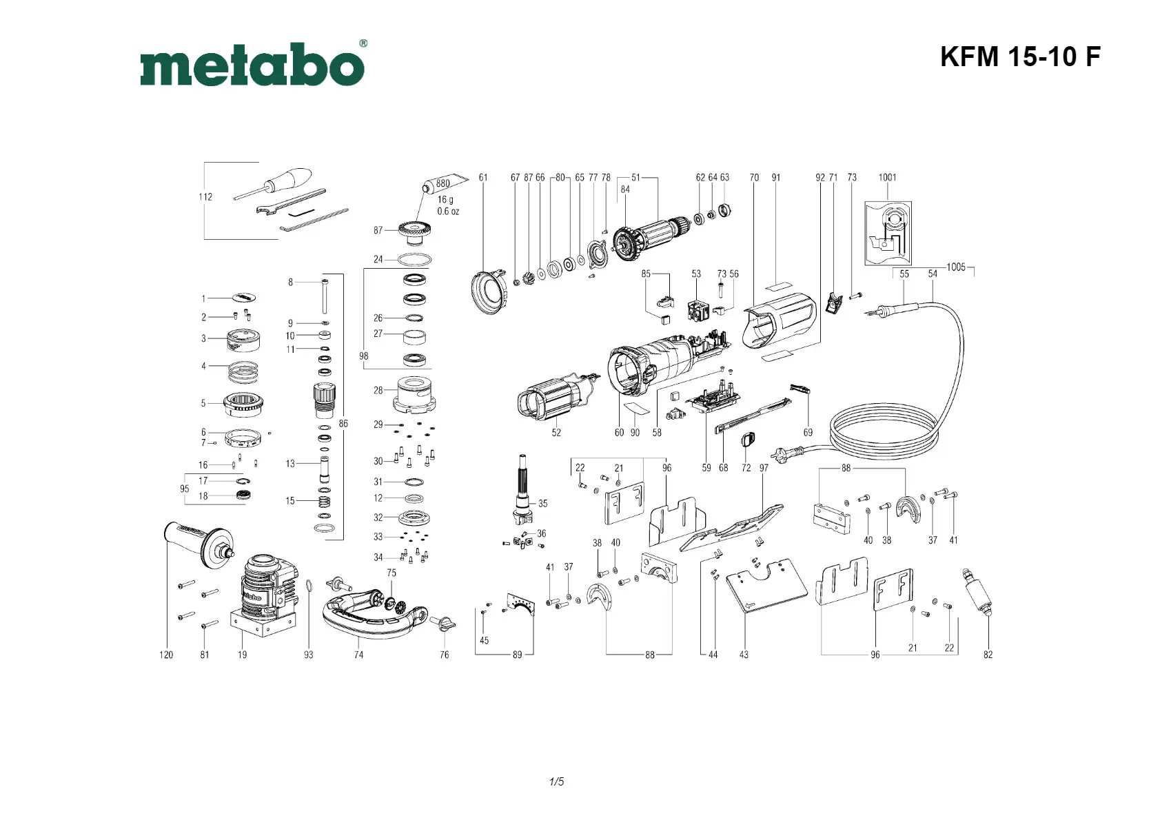 Metabo Washer,8,05x17x0,4