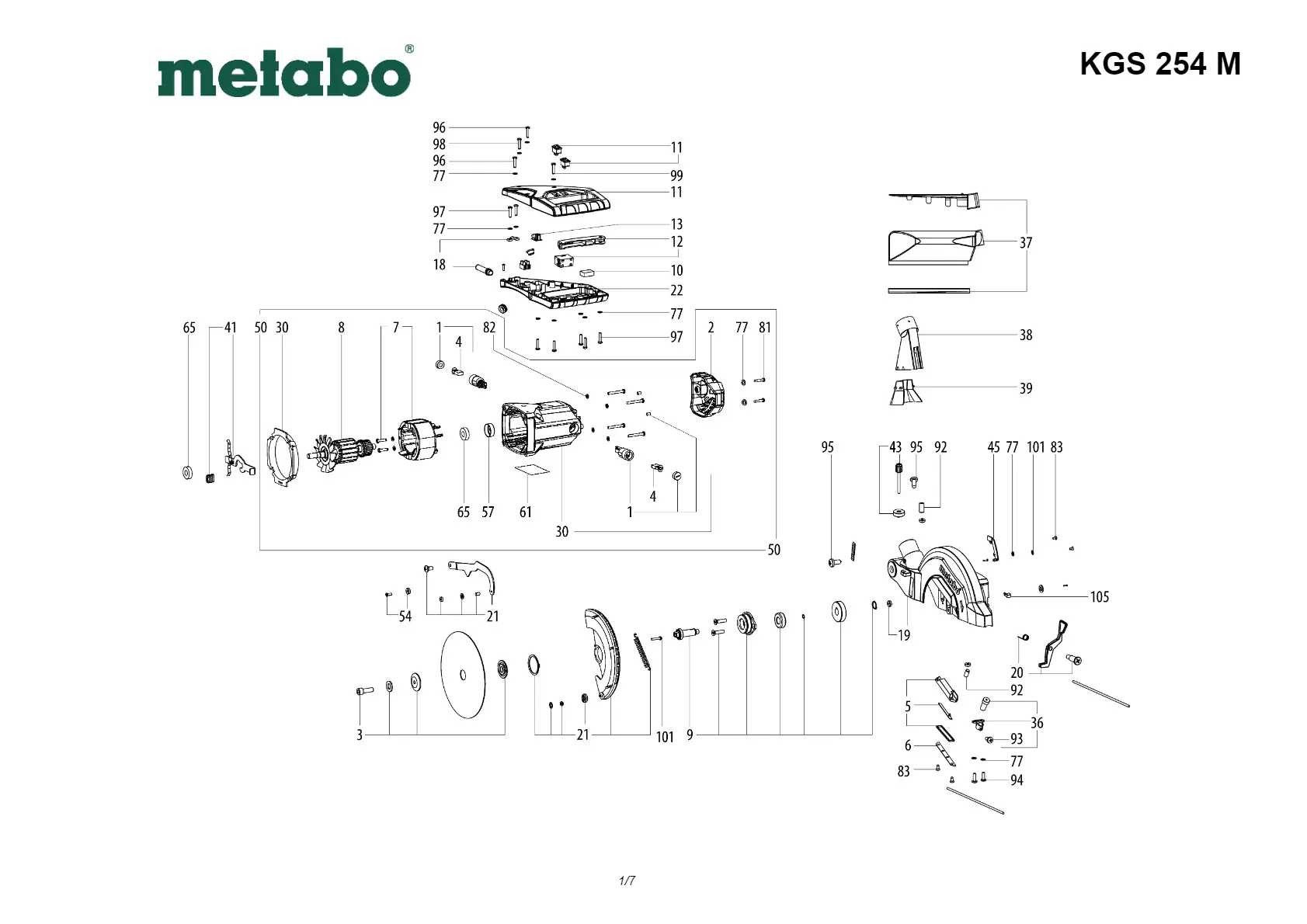 Metabo Countersunk screw