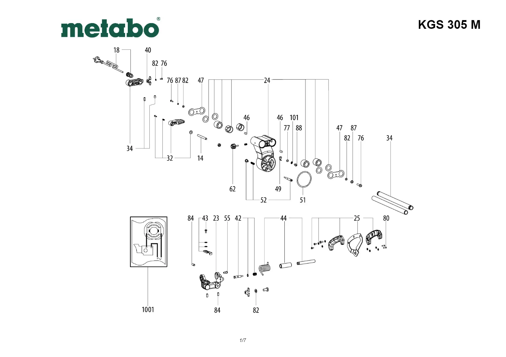 Metabo Workpiece holder compl.