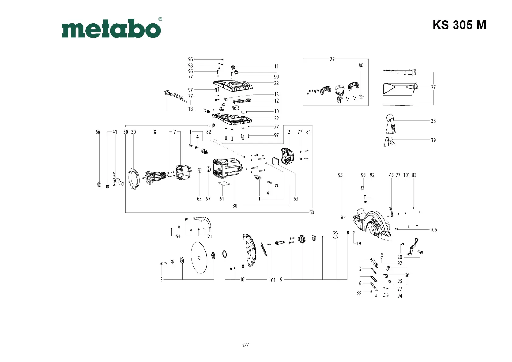 Metabo Carbon brush set
