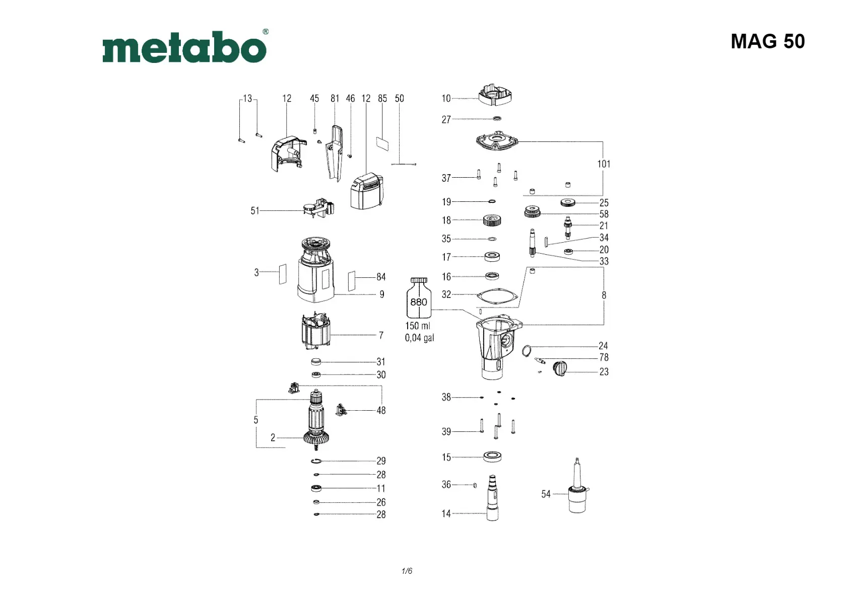 Metabo Bushing 6-pole