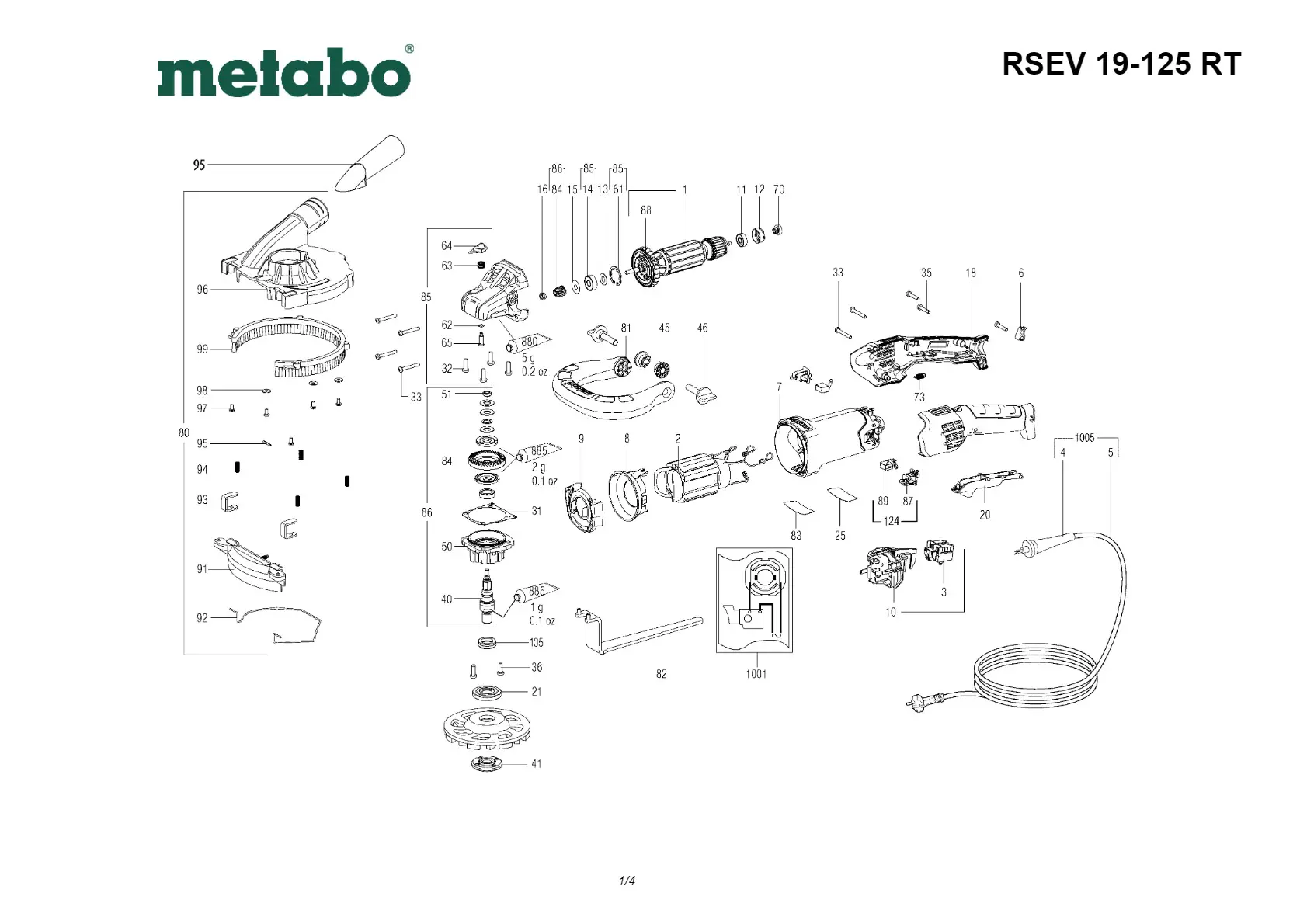 Metabo Ball bearing,6x19x6