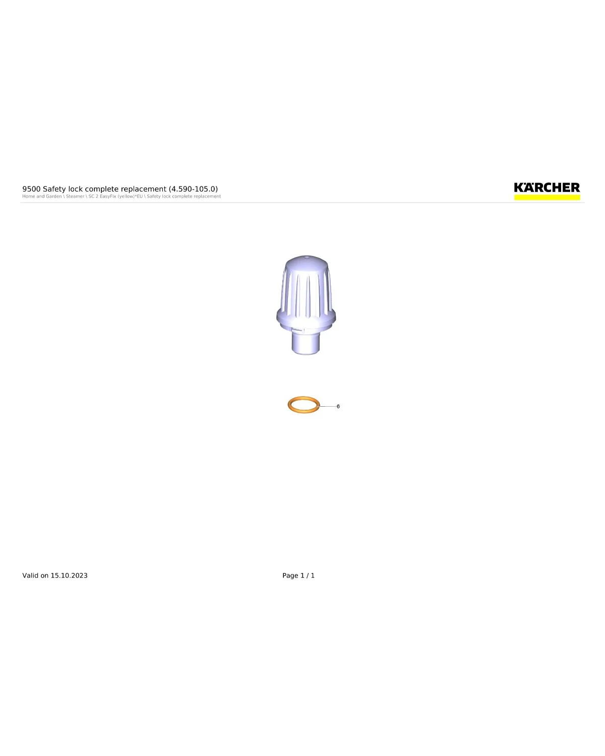 Kaercher O-Ring seal EPDM 22x3