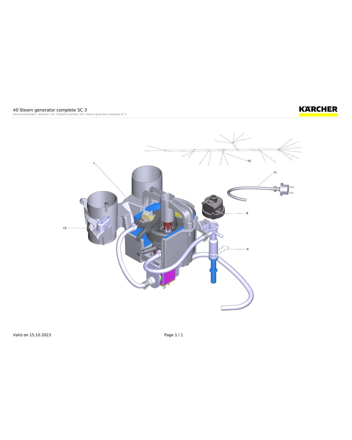 Kaercher Retaining bracket cable