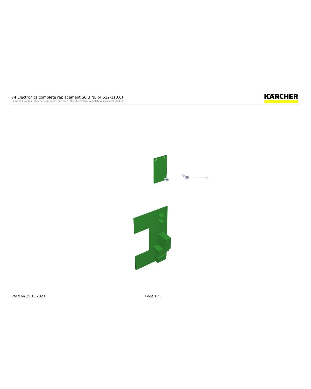 Kaercher Screw with spike 3x12 T8