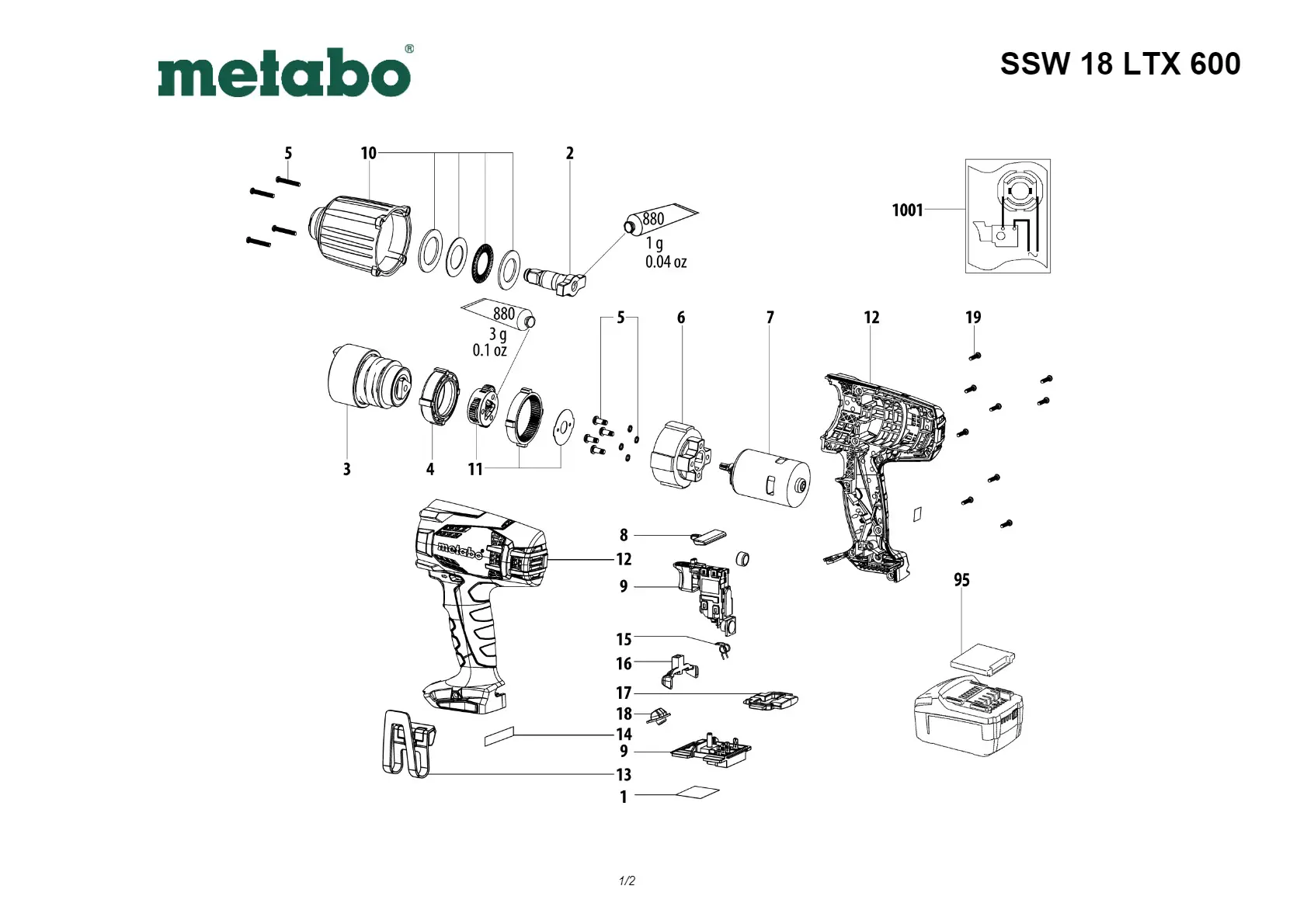 Metabo Planet wheel Stage ,1/2