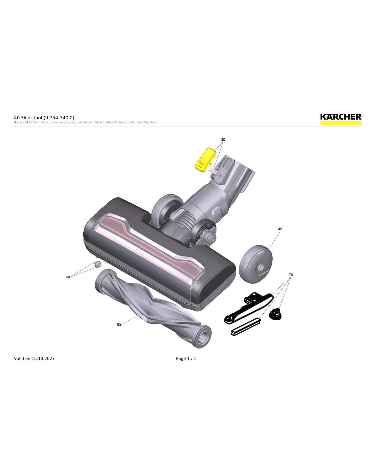 Kaercher Spare parts set trigger button