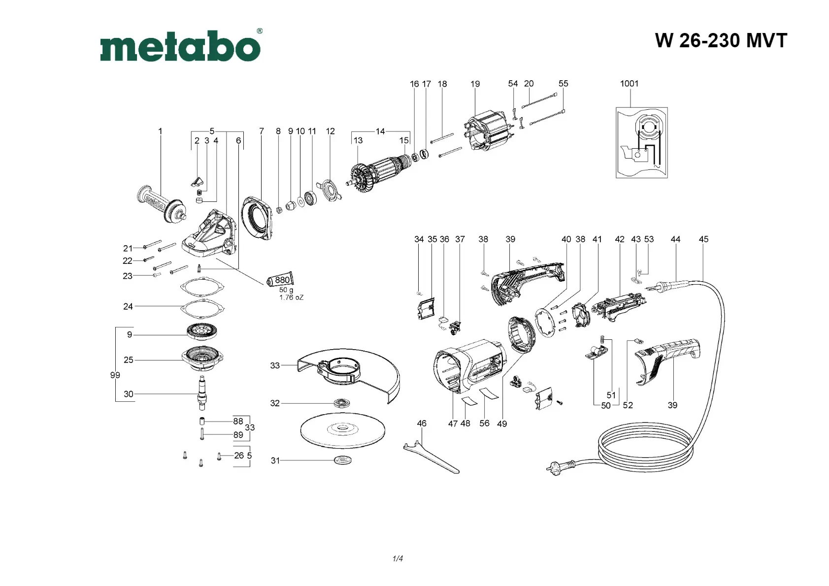 Metabo Ball bearing, 12x37x12