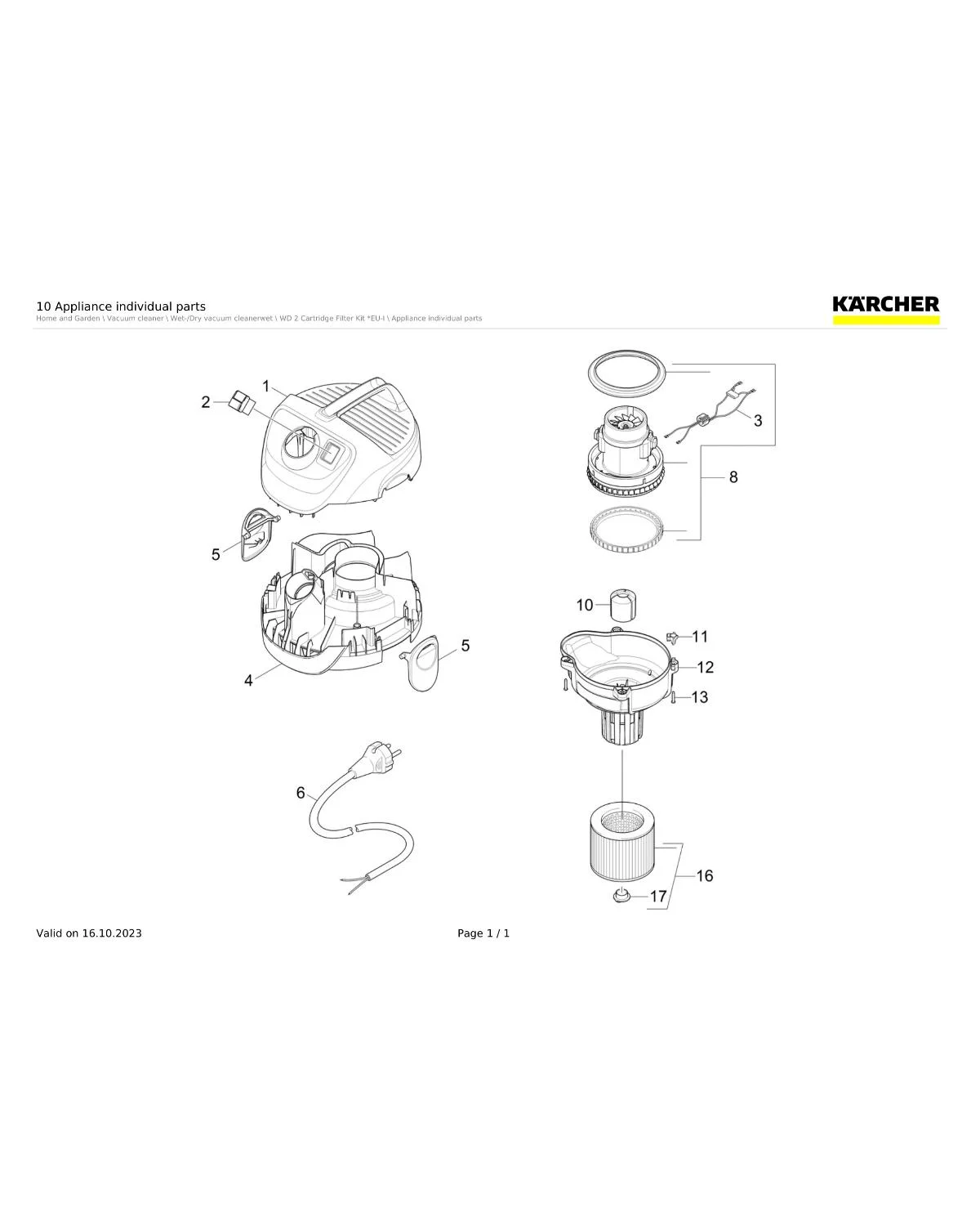 Kaercher Bearing motor height compensation