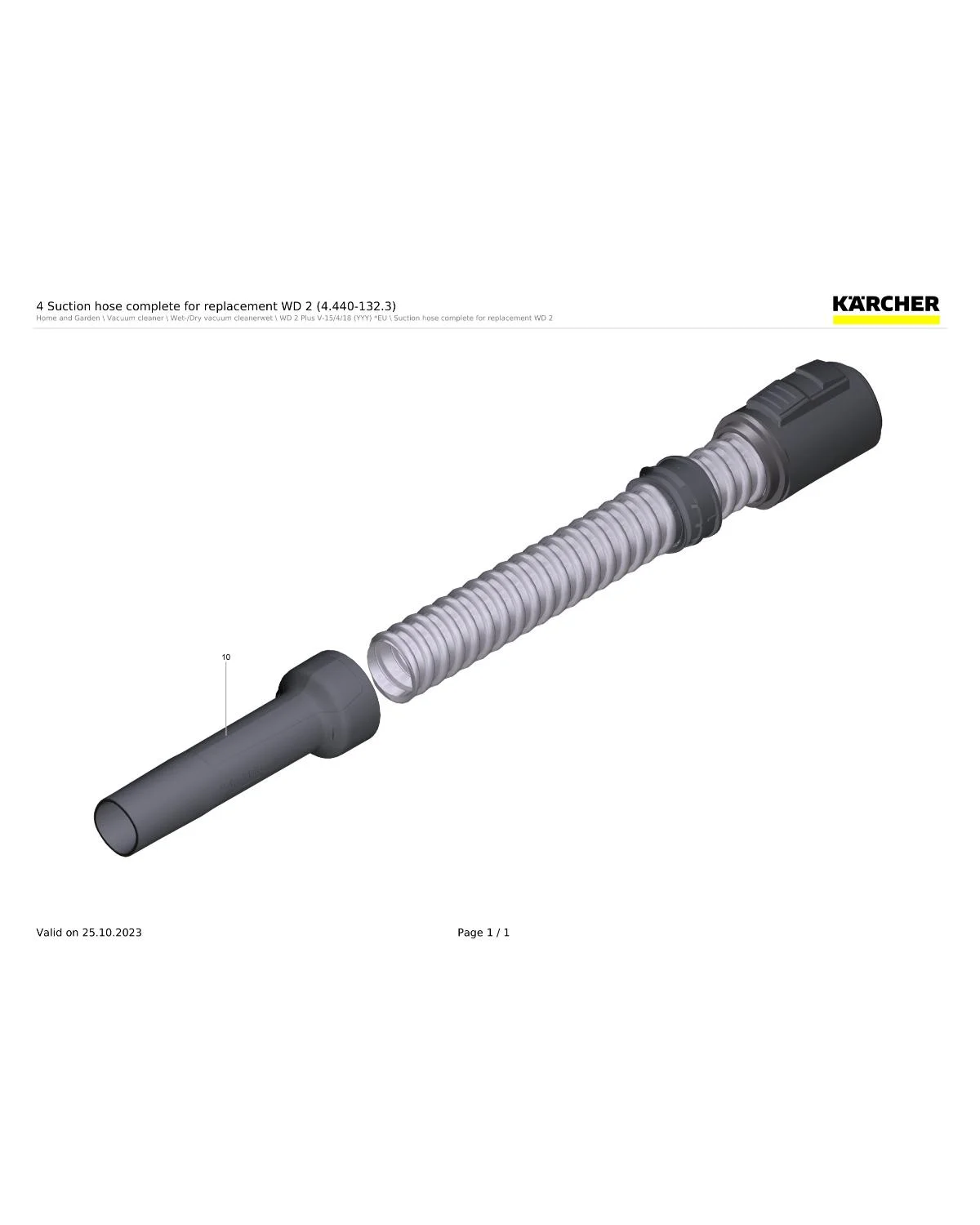 Kaercher Hand grip WD 2 for replacement