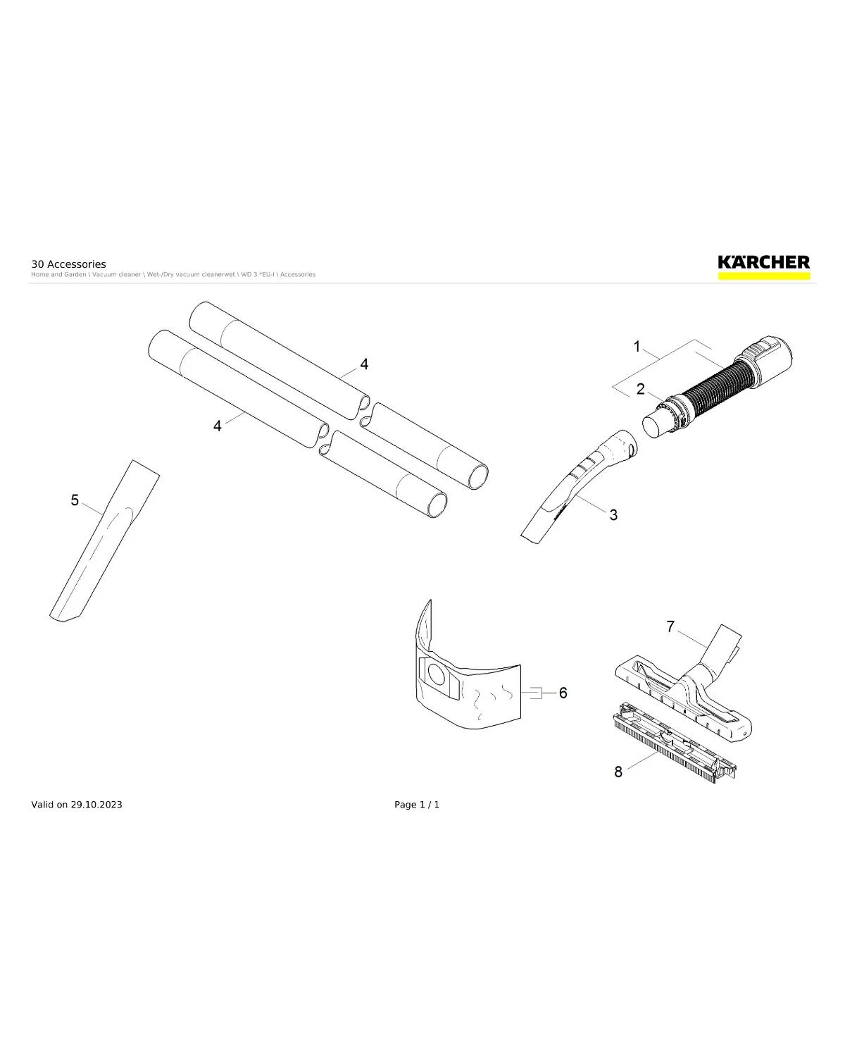 Kaercher Spring washer suction hose