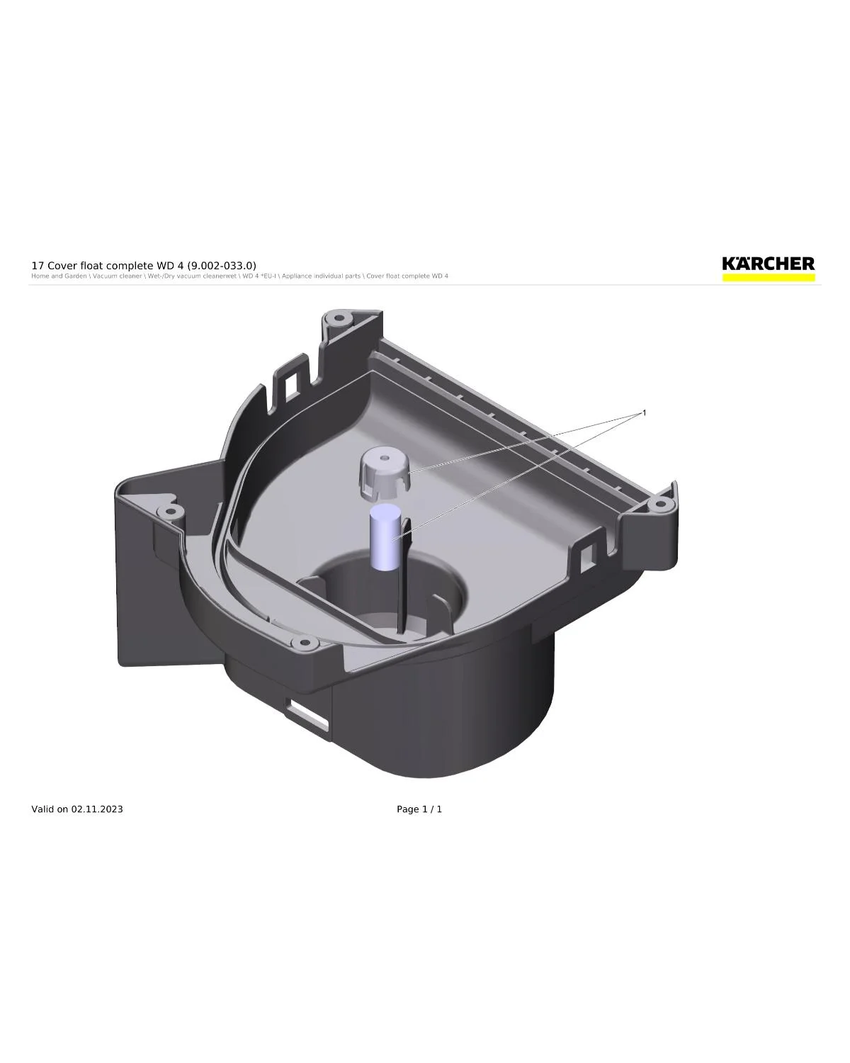Kaercher Seal float complete WD 4