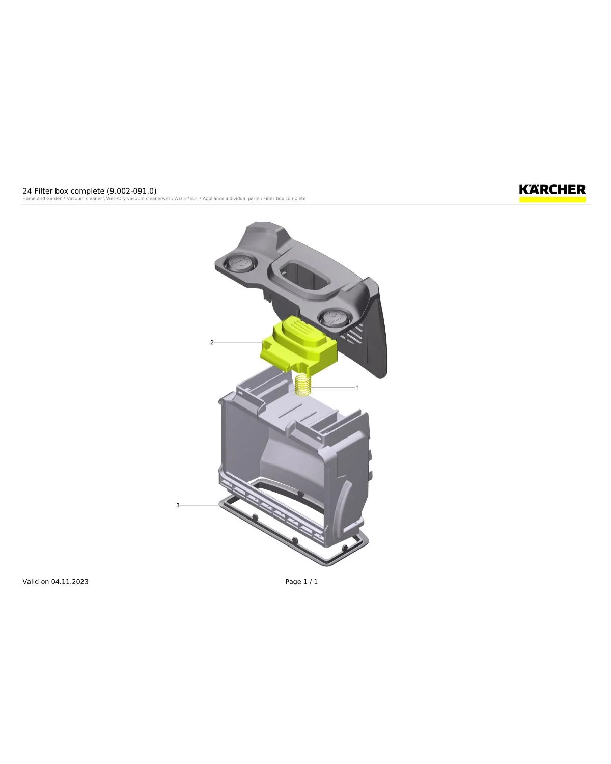 Kaercher Fbox button WD5