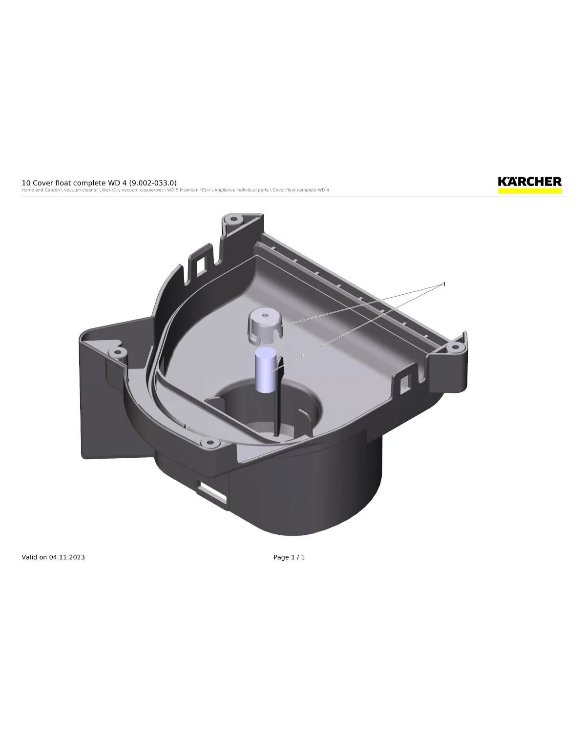 Kaercher Seal float complete WD 4