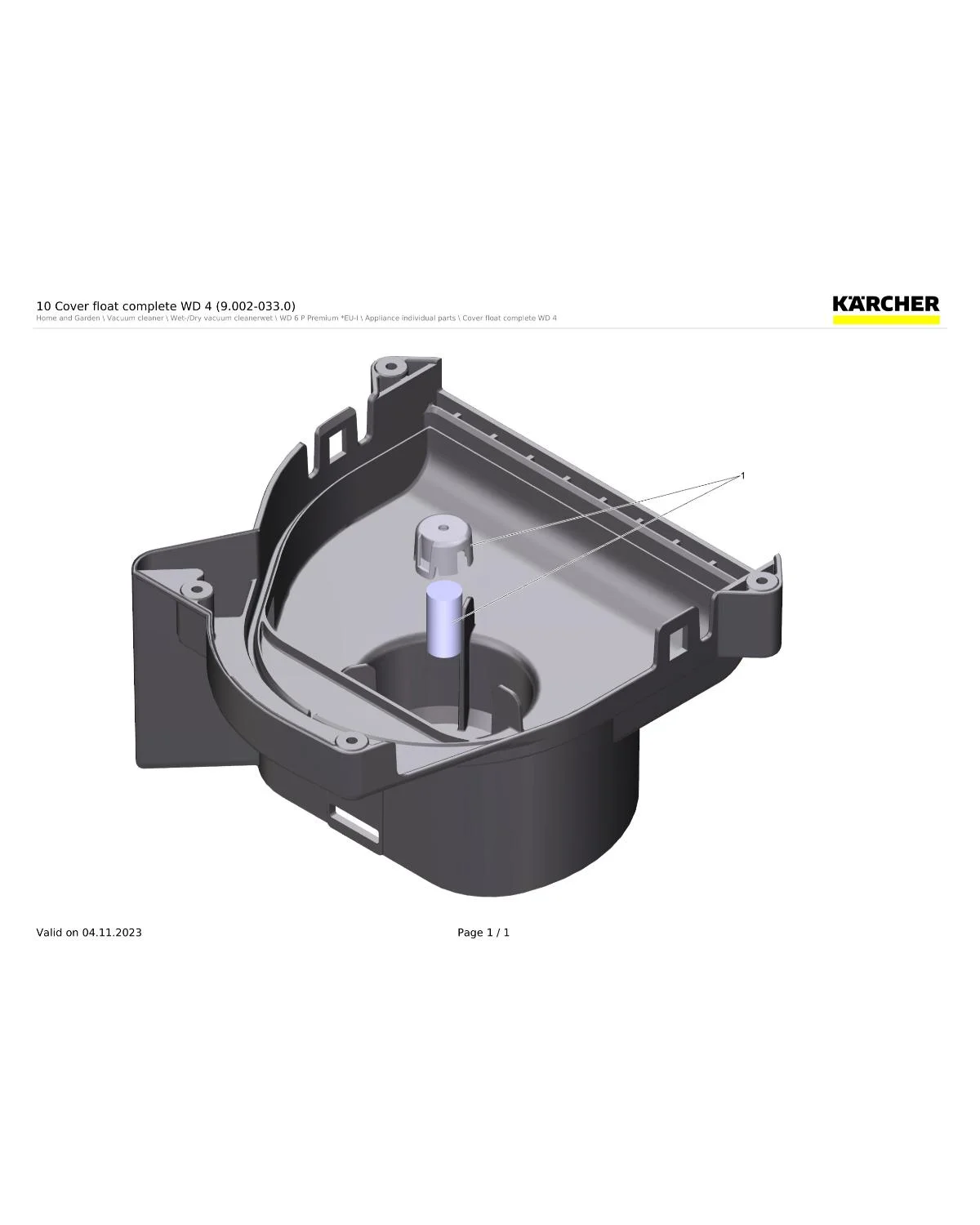 Kaercher Seal float complete WD 4