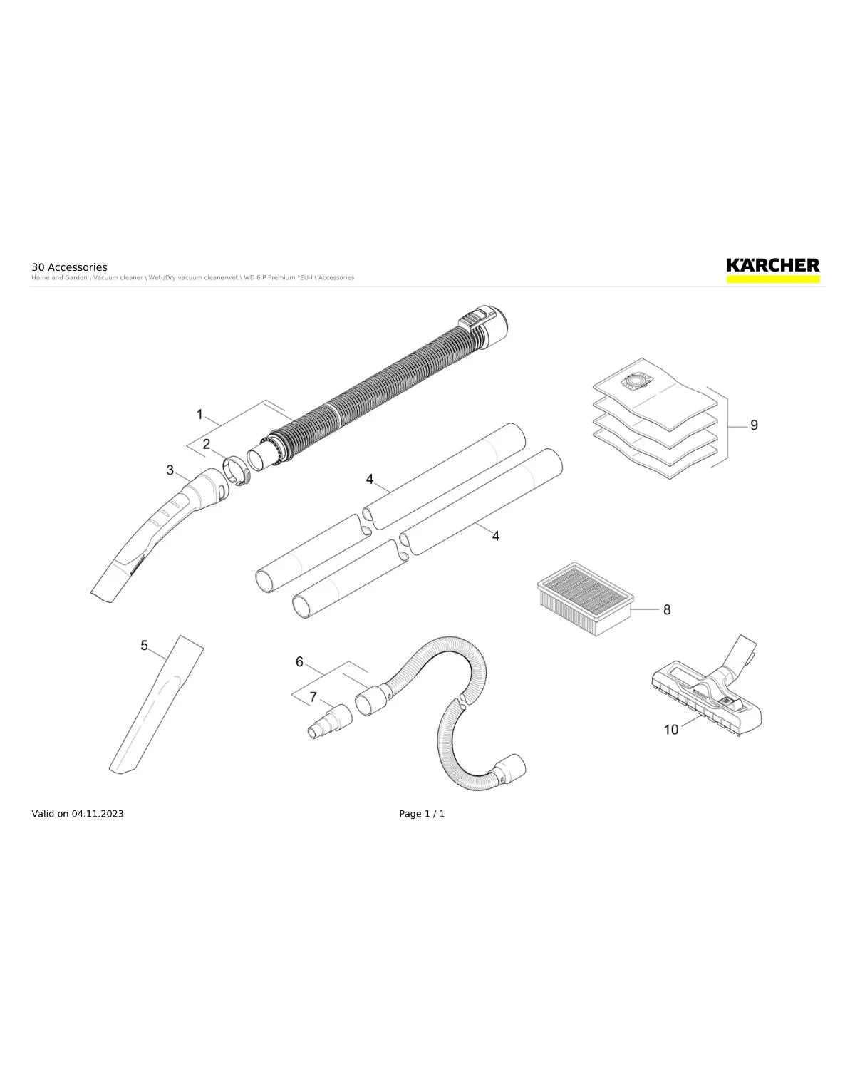 Kaercher Spring washer suction hose