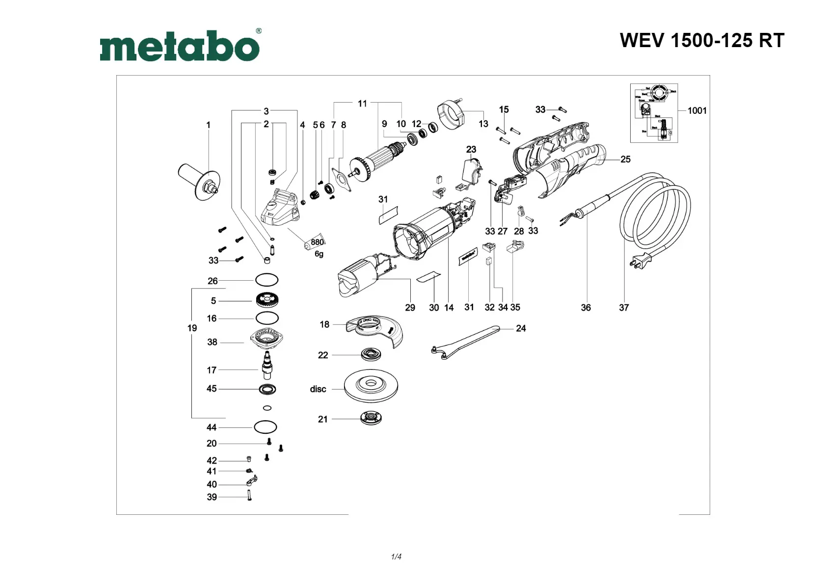 Metabo Spindle stop compl.