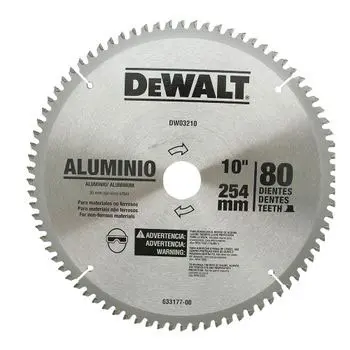DeWalt 10" 80T Aluminum