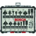Bosch Bosch 15 Pcs Mixed Router Bit Set - 2607017471