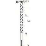 Bosch Bosch SDS MAX-7 HAMMER DRILL BIT 14mm x 600mm - 2608586746