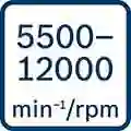 Bosch Bosch GEX 34-150, 400 W Sander, 5500 - 12000 rpm, Orbit Diameter 4 mm