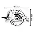 Bosch Bosch GKS 235, 235mm  Turbo Circular Saw, 2050 W, 5300 RPM
