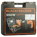 Black & Decker Black & Decker HD555KMPR-B1, 550W 13mm Hammer Drill With Kitbox And 100 pieces Accessories