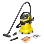 Kaercher Kaercher 25 L Plastic Container Vacuum Cleaner WD 5 P V-25/5/22 (YYY) *EU its power outlet for working with power tools, a 5 m cord and a 2.2 m suction hose