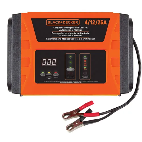 Black & Decker BC25-B2, 4/12/25 Amp Automatic Charger and Manual Control, 3 Speed