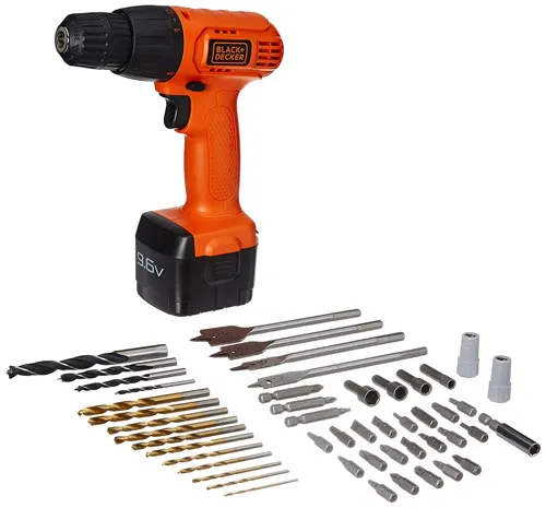 Black & Decker CD961K50-IN, 9.6V Nicad Drill With 50 Accessories