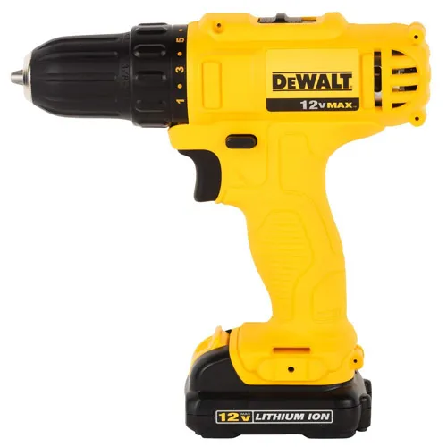 DeWalt 10.8V, 1.3Ah, 10mm Compact Drill/Driver for DCD700C2-IN Cordless Drill Drivers