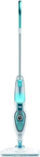 Black & Decker FSM1620-B1, 1600 Watt Steam Mop with Auto Select Technology and 99.9% Germ Protection (White/Blue)