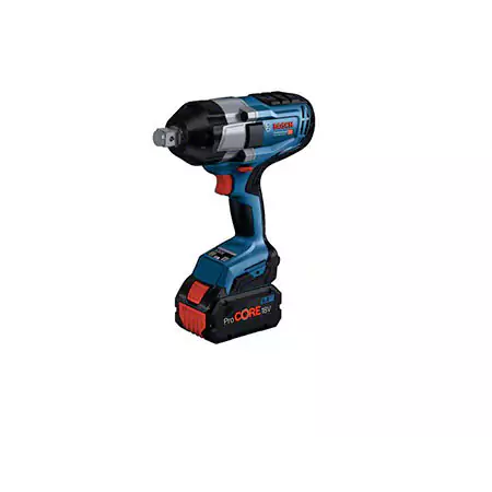 Bosch GDS 18V-1050 H Heavy Duty Cordless Impact Wrench, BITURBO Brushless Motor, 1,050 Nm, M 24, 2.9 kg, Speed Selection + 2 x battery GBA 18V 5.0Ah, Quick charger GAL 18V-40, L-BOXX 136